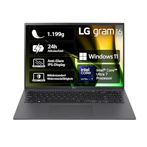 2024 LG Gram Notebook 16 pollici – 1199g Intel Core Ultra7 Laptop
